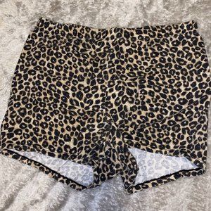 Cheetah print shorts
